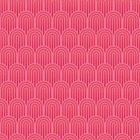 Hoopla Retro Arch Bright Pink Matt Wallpaper - 10m