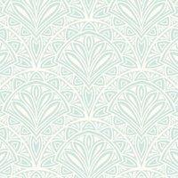 Hoopla Deco Fan Blue Matt Wallpaper - 10m