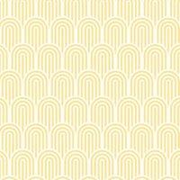Hoopla Retro Arch Yellow Matt Wallpaper - 10m