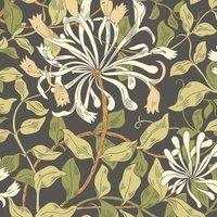 Hoopla Honeysuckle Leaf Trail Chalkboard Matt Wallpaper - 10m