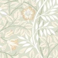 Hoopla Rosehip Trail Sage Green Matt Wallpaper Sample