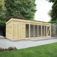 DIY Sheds Timber Dog Kennel And Run 12 x 6ft