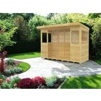 DIY Sheds Timber BBQ/Outdoor Kitchen 10 x 4ft