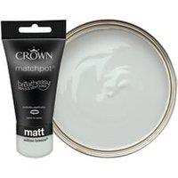 Crown Matt Emulsion Paint Tester Pot - Willow Breeze - 40ml