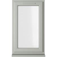 Crystal uPVC Agate Grey Top Opener Clear Double Glazed Window - 610 x 1040mm