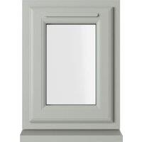 Crystal uPVC Agate Grey Top Opener Clear Double Glazed Window - 440 x 610mm