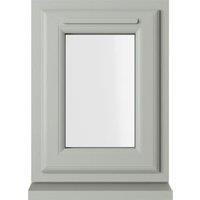Crystal uPVC Agate Grey Top Opener Clear Triple Glazed Window - 440 x 610mm