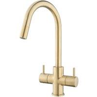 Wickes Kisdon Mono Mixer Tap - Brushed Brass