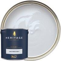 Dulux Heritage Matt Emulsion Paint - Light French Grey - 2.5L
