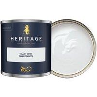 Dulux Heritage Matt Emulsion Paint - Chalk White - 125ml