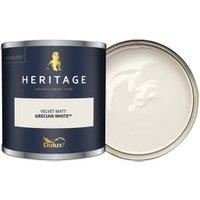 Dulux Heritage Matt Emulsion Paint - Grecian White - 125ml