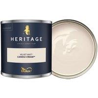 Dulux Heritage Matt Emulsion Paint - Candle Cream - 125ml