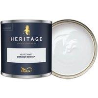 Dulux Heritage Matt Emulsion Paint - Swedish White - 125ml