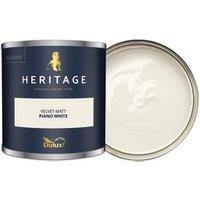 Dulux Heritage Matt Emulsion Paint - Piano White - 125ml