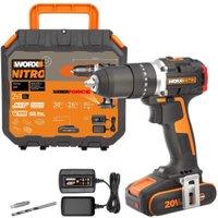 Worx WX355.1 20V Cordless Brushless Combi Drill with 1 x 2.0Ah