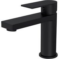 Balterley Celeste Square Mono Basin Mixer Tap & Push Button Waste - Matt Black