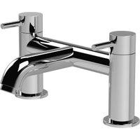 Balterley Aurelia Round Minimalist Deck Mounted Bath Filler Tap - Chrome