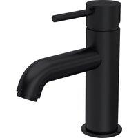 Balterley Aurelia Round Mono Basin Mixer Tap & Push Button Waste - Matt Black