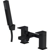 Balterley Opus Square Bath Shower Mixer Tap with Shower Kit - Matt Black
