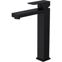 Balterley Opus Square Tall Mono Basin Mixer Tap - Matt Black