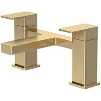 Balterley Opus Square Deck Mounted Bath Filler Tap - Brushed Brass
