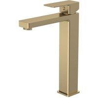 Balterley Opus Square Tall Mono Basin Mixer Tap - Brushed Brass