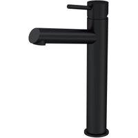Balterley Nova Minimalist Round Tall Mono Basin Mixer Tap - Matt Black