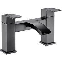 Balterley Contemporary Square Bath Filler Tap - Matt Black