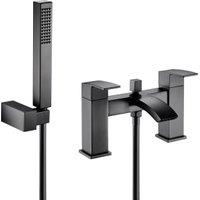 Balterley Contemporary Square Bath Shower Mixer Kit- Matt Black