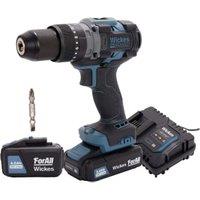 Wickes 18V Cordless Brushless Combi Drill with 1 x 2.0Ah & 1 x 4.0Ah & 4A Charger
