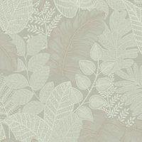Superfresco Easy Scattered Leaves Sage Wallpaper - 10m