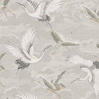 Sublime Kranes Neutral Wallpaper - 10m