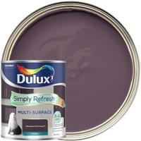 Dulux Simply Refresh Multi Surface Emulsion Paint - Eggshell - Decadent Damson - 750ml