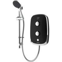 Aqualisa eMOTION Midnight Black & Chrome Electric Shower - 10.5kW