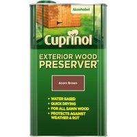 Cuprinol Exterior Wood Preserver - Acorn Brown - 5L