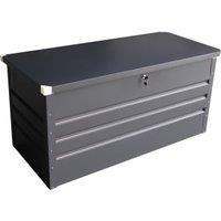 Charles Bentley Metal Garden Storage Chest Box - 500L