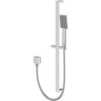 Bristan Square Riser Rail Shower Kit and Wall Outlet - Chrome