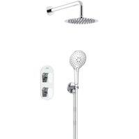 Bristan Hourglass Concealed Dual Outlet Round Mixer Shower Pack - Chrome