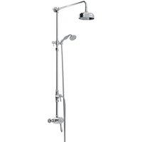 Bristan 1901 Traditional Exposed Sequential Dual Outlet Mixer Shower Pack - Chrome