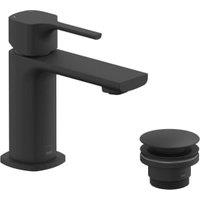 Nexa By VADO Veva Mini Mono Basin Mixer with Universal Basin Waste - Matt Black