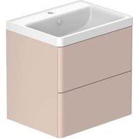 Nexa By VADO Veva Sunset Pink Wall Hung Vanity Unit & Mineral Cast Basin - 600mm