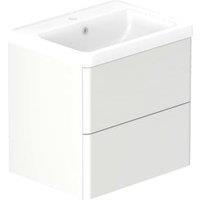 Nexa By VADO Veva Dusk White Wall Hung Vanity Unit & Ceramic Basin - 600mm