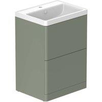 Nexa By VADO Veva Dawn Green Freestanding Vanity Unit & Mineral Cast Basin - 600mm