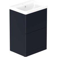 Nexa By VADO Veva Midnight Blue Freestanding Vanity Unit & Ceramic Basin - 500mm