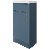 Wickes Haven Misty Blue Freestanding Vanity Unit & Haven Basin - 840 x 400mm