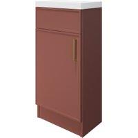 Wickes Haven Rusty Red Freestanding Vanity Unit & Haven Basin - 840 x 400mm