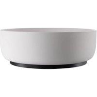 Abode Cava Round Countertop White Basin with Black Basin Plinth & Black Waste