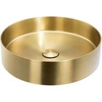 Abode Cava Round Countertop Steel Basin - Brushed Brass