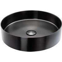 Abode Cava Round Countertop Steel Basin - Black