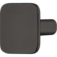 Hafele Ashton Matt Black Knob Handle for Bathrooms - 28mm